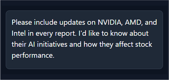 Add special instructions